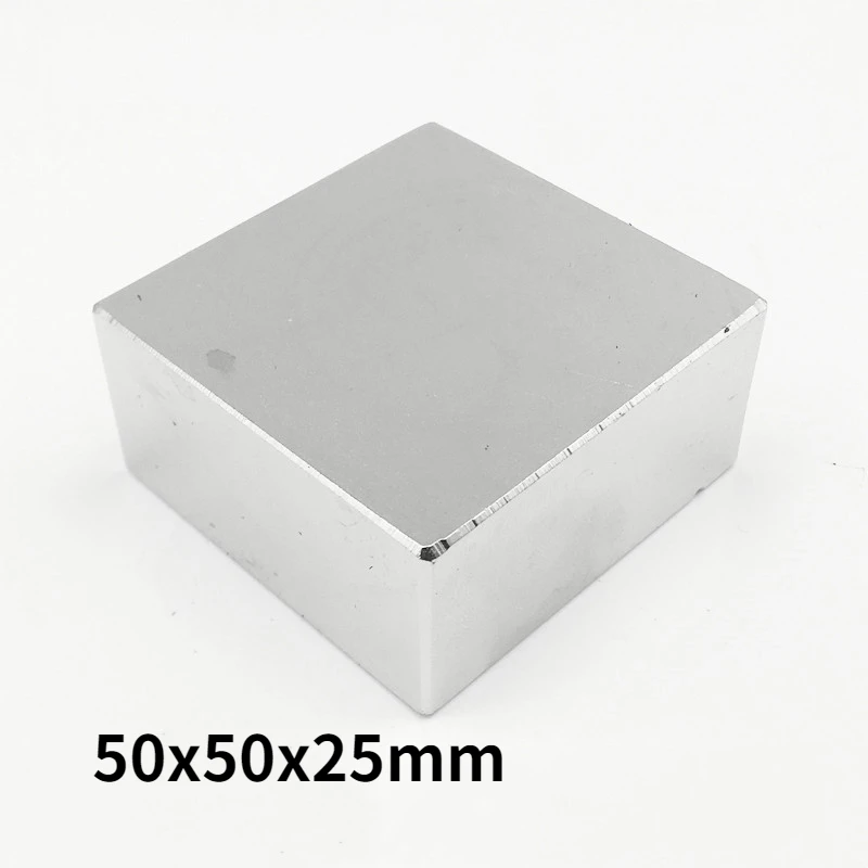1-20PCS-50-50-25-Block-Strong-Rare-Earth-Magnet-Thickness-25mm ...