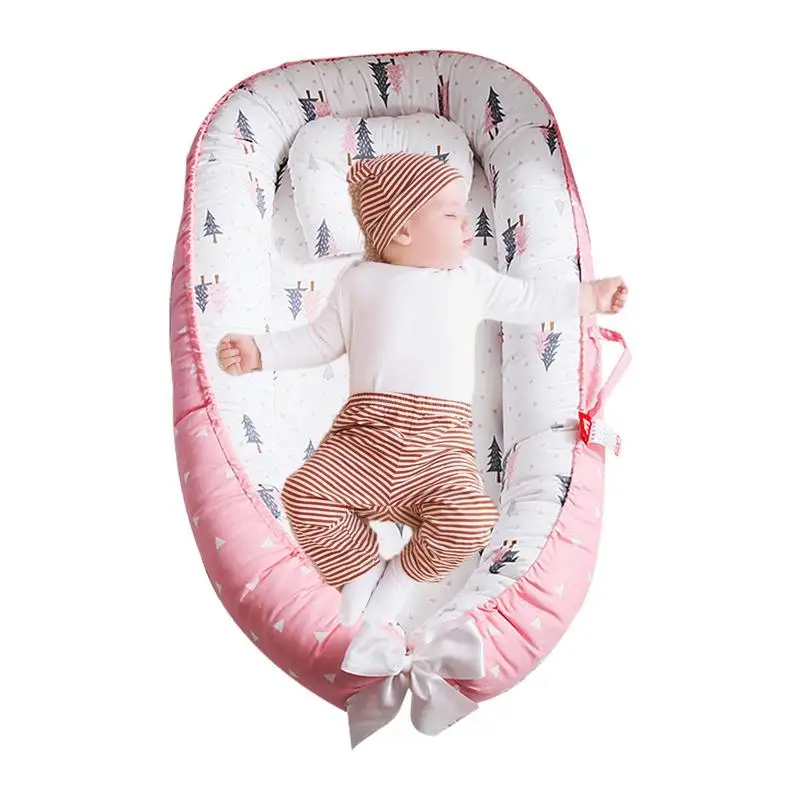 

Portable Soft Cotton Baby Nest Playpen Bed Cradle Newborn Crib Cushion Bassinet Stroller Fence With Bag Travel