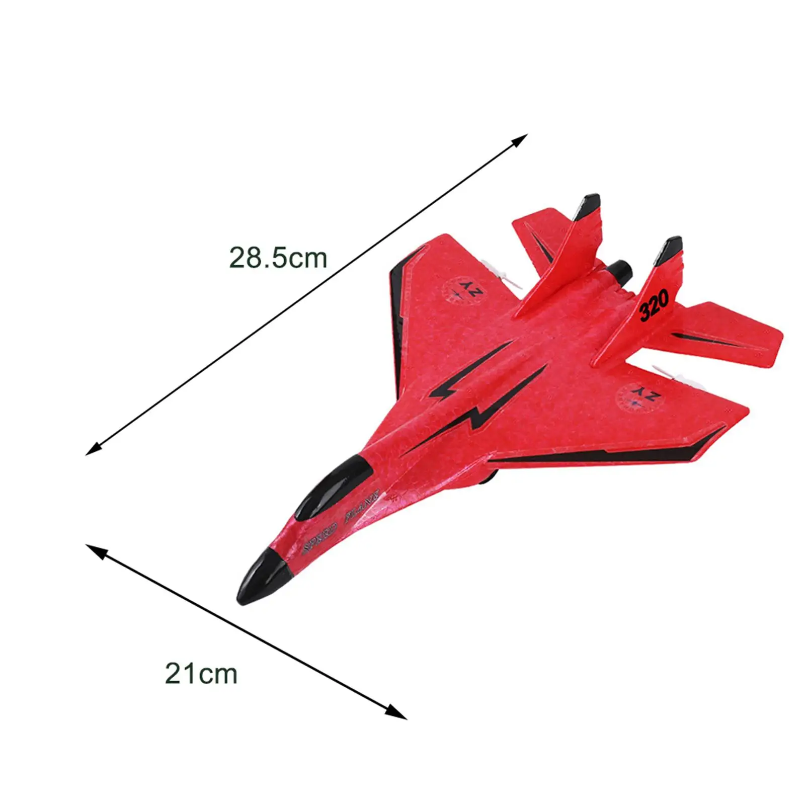 RC Plane Toy Model with Flash Light Anti Falling RC Foam Airplane Model Toy Ready to Fly for Kids and Adults Boy Gift Age 8-12