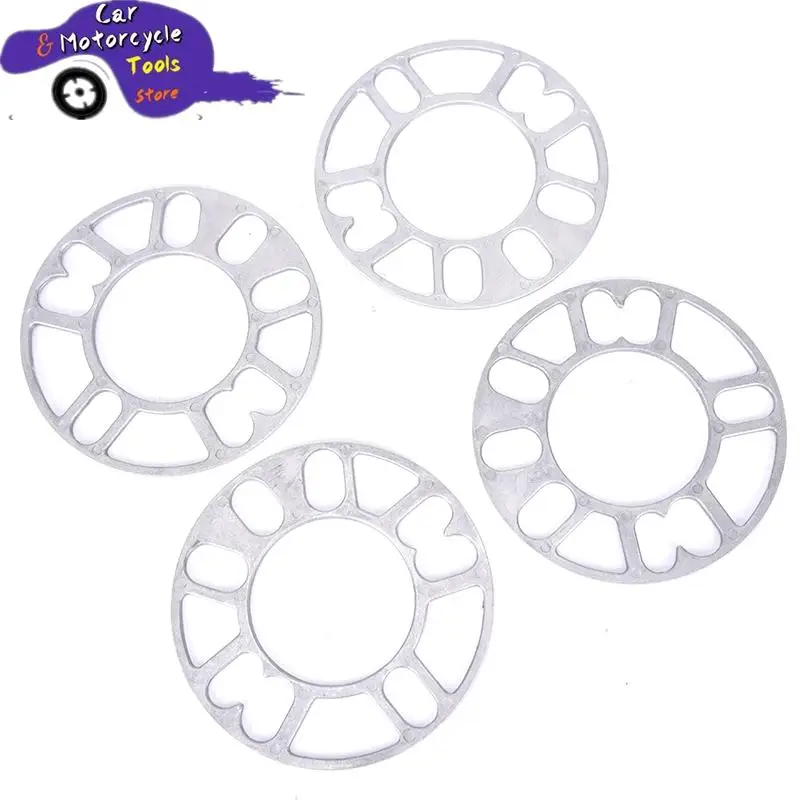 4pcs Universal Alloy Aluminum Wheel Spacer Shims Plate 3mm Wheels