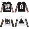 Toddler Boys Cotton T Shirt Tattoo Sleeve Tee Kids T-Shirt Tops Baby Boy Pullover Clothes Newborn Infant Ontfit 1-7Years 1