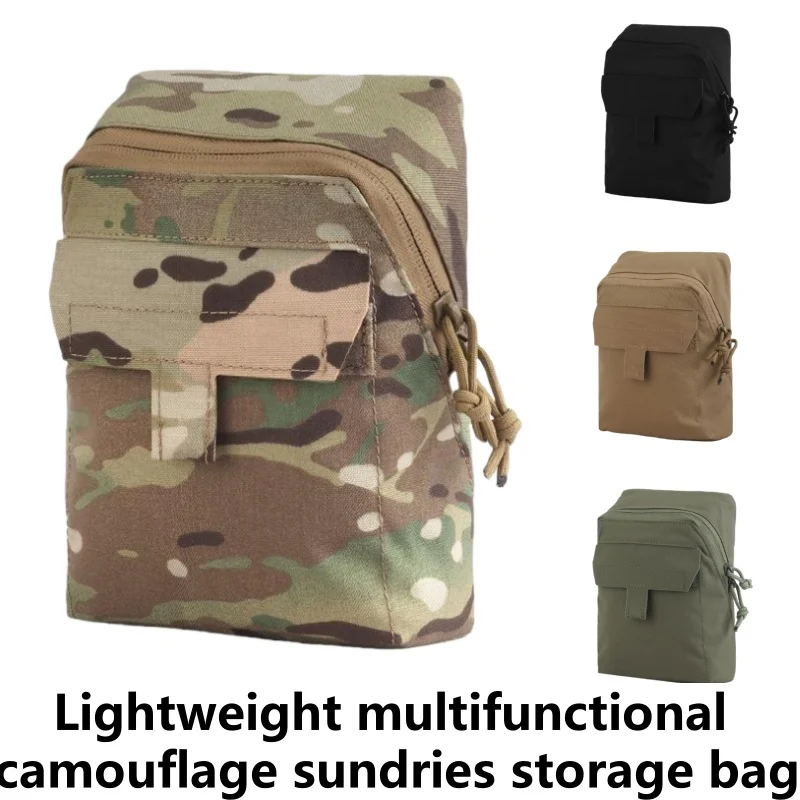 Sac de rangement multifonction portable camouflage MOLLE - Accessoire tactique pêche et chasse