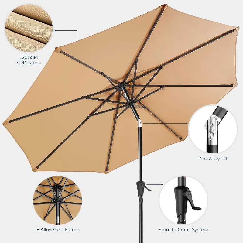 9ft Outdoor Patio Umbrella 6