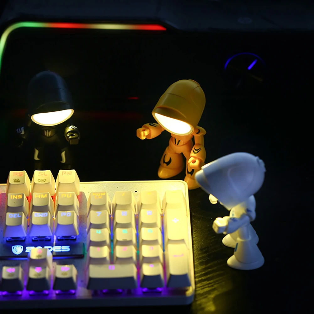 Mini luce notturna LED Cartoon simpatico eroe della polizia lampada da tavolo ornamento da tavolo comodino camera da letto luci da tavolo per bambini ragazzo_voghion.com