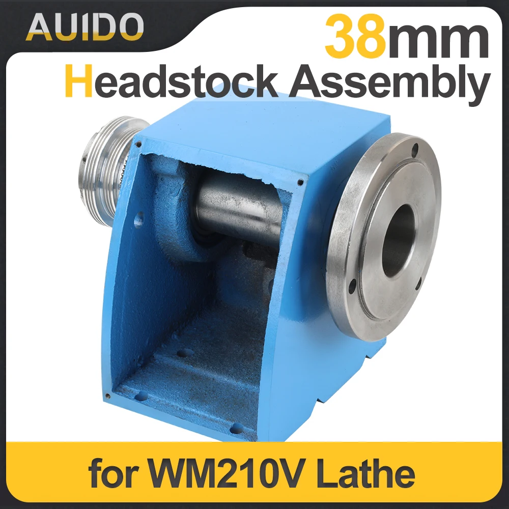 Spindle Box Assembly 38mm Spindle Through Hole Taper MT5 WM210 BHC210 HS210 JY210V CTC210 Lathe