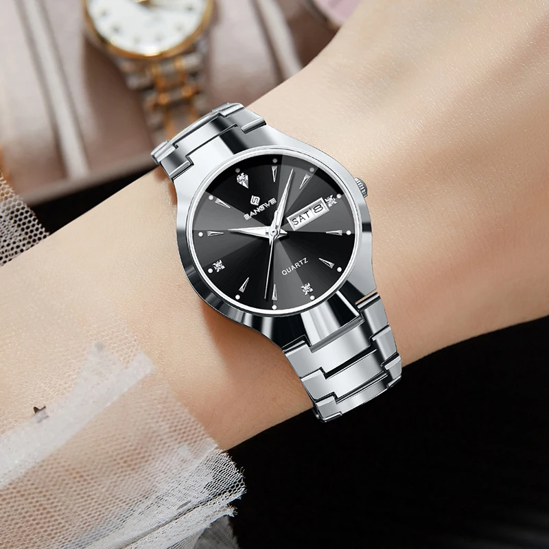 BANGWEI New Fashion Ladies Quartz Watches Simple Elegant Week Date Waterproof Watch For Women's Sports Luminous Chronograph