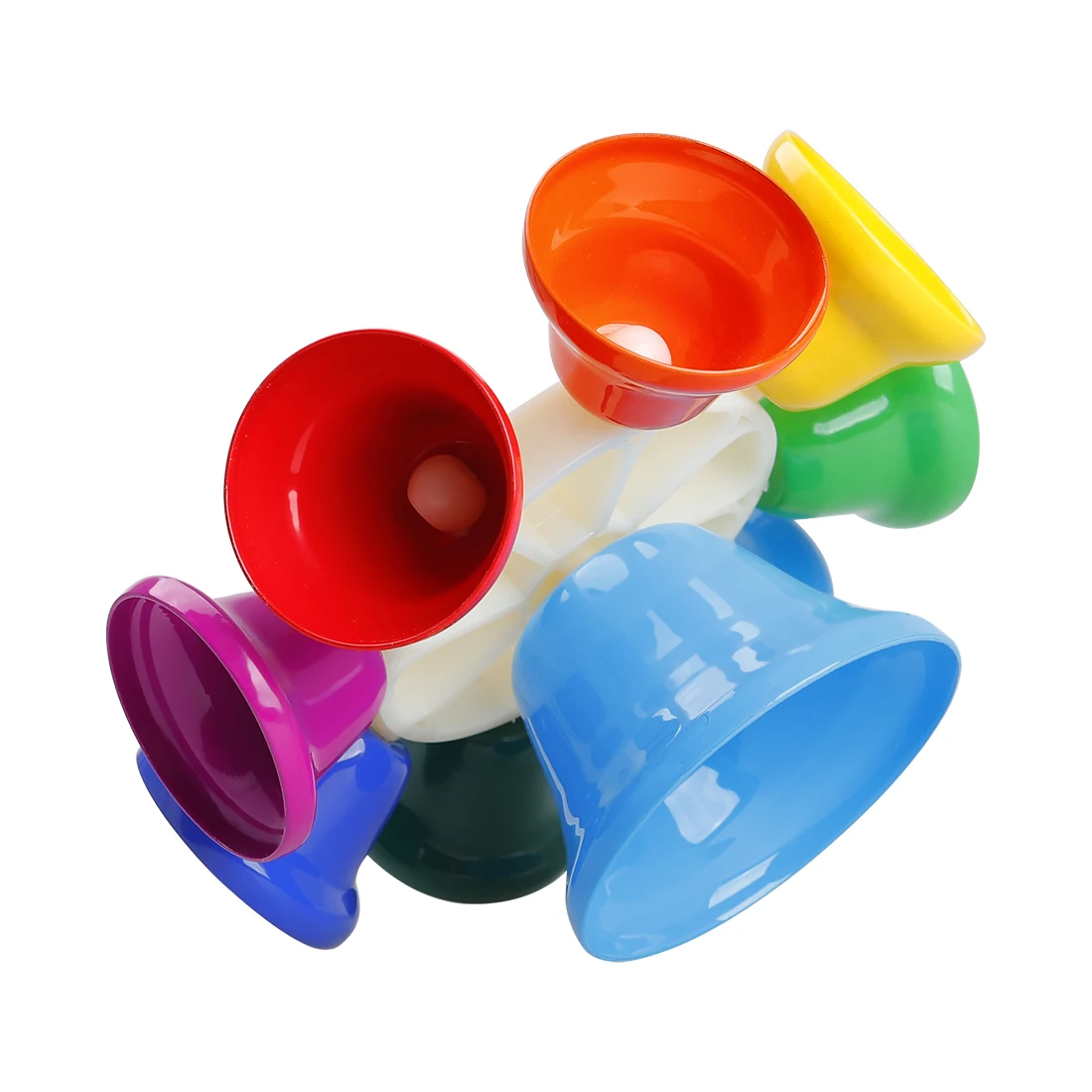 Orff Bells Handbell Colorful 8-Note Hand Bell Orff Musical Instrument Sets for Children's Gifts Baby Educational Toys Percussion for Hand Bell Children Percussion Instruments