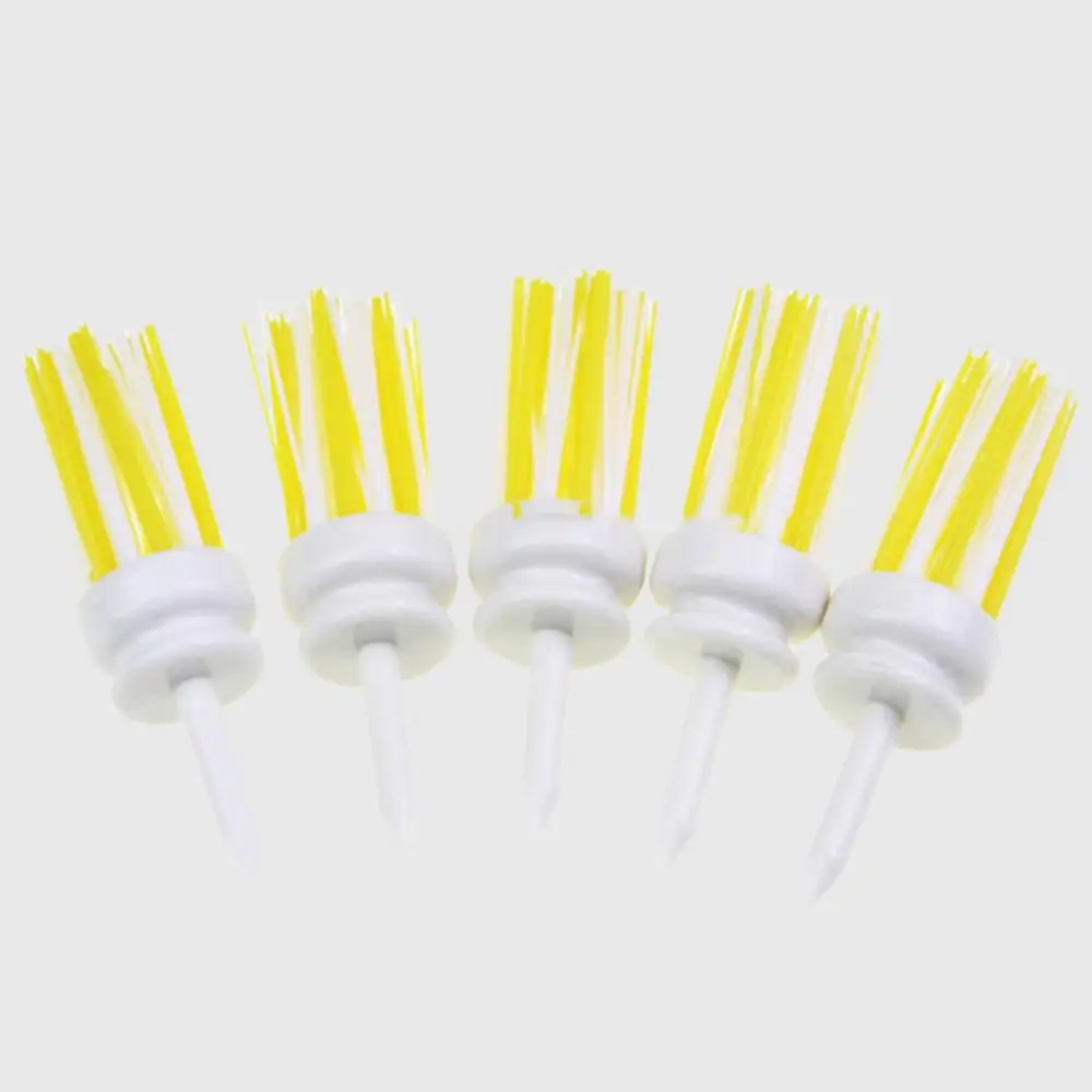 Plastic Golf Tees Brush Unbreakable Tee 54/70/83mm Golfing Tees Plastic Long Ball Base Low Friction Golf Practice Kit