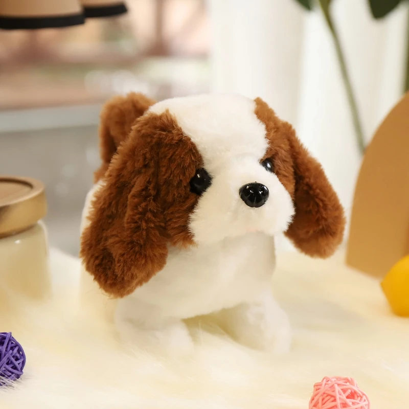 

Electric Simulation Puppy Plush Toys Interactive Cute Dog Robot Funny Wagging Shaking Toy for Kids Birthday New Year Gift