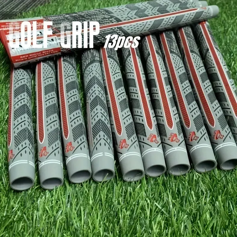 Golf Grips Plus4 Align Grey Standard Midsize Rubber Mixed Cotton Yarn Iron and Wood Club Grips golf putter grips