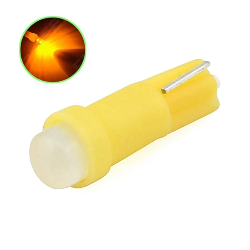 thumbnail image 1 of 10 piezas de luces LED T5 W1.2W W3W, luz LED para interior de coche, luz de tablero de instrumentos con cuña lateral automática, bombilla de lámpara LED 4014 superbrillante, 1 of 5