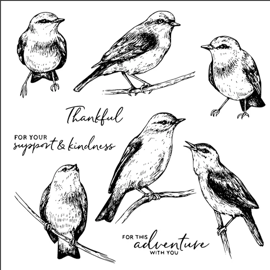 

Bird Clear Stamps Mold For DIY Scrapbooking Cards Making Decorate Crafts 2020 NEW Arrival
