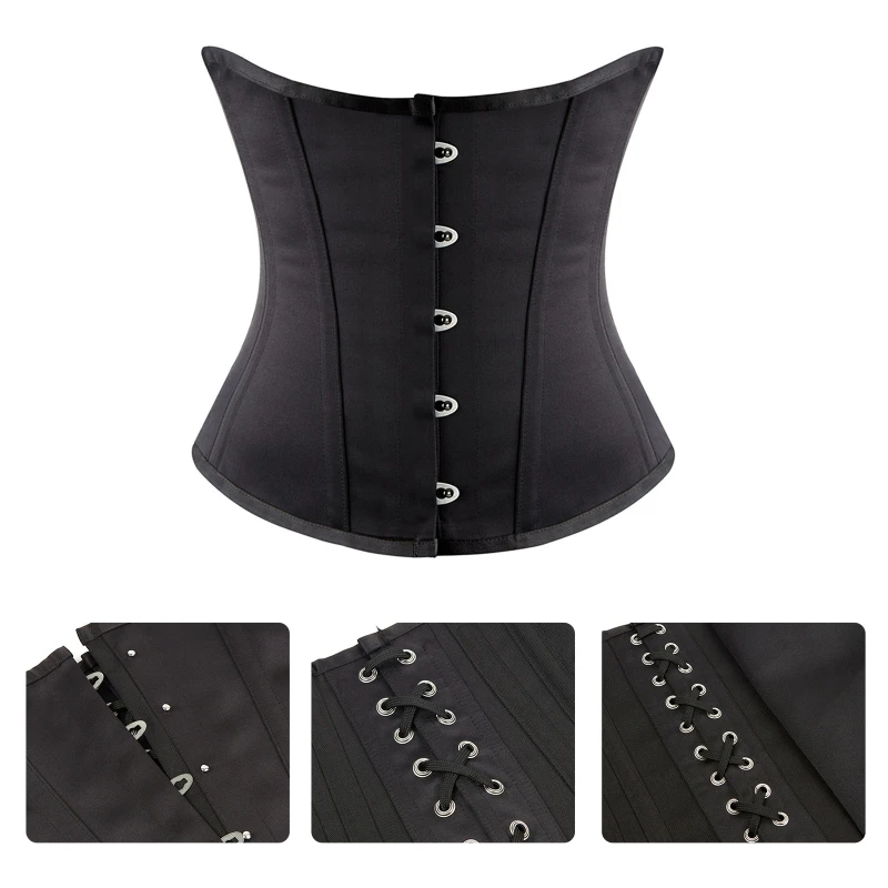 

Lace Up Corset Waist Trainer Waist Cincher Belt For Women Tummy Control Boned Corset Top Sculpting Girdle Shapewear Dropship