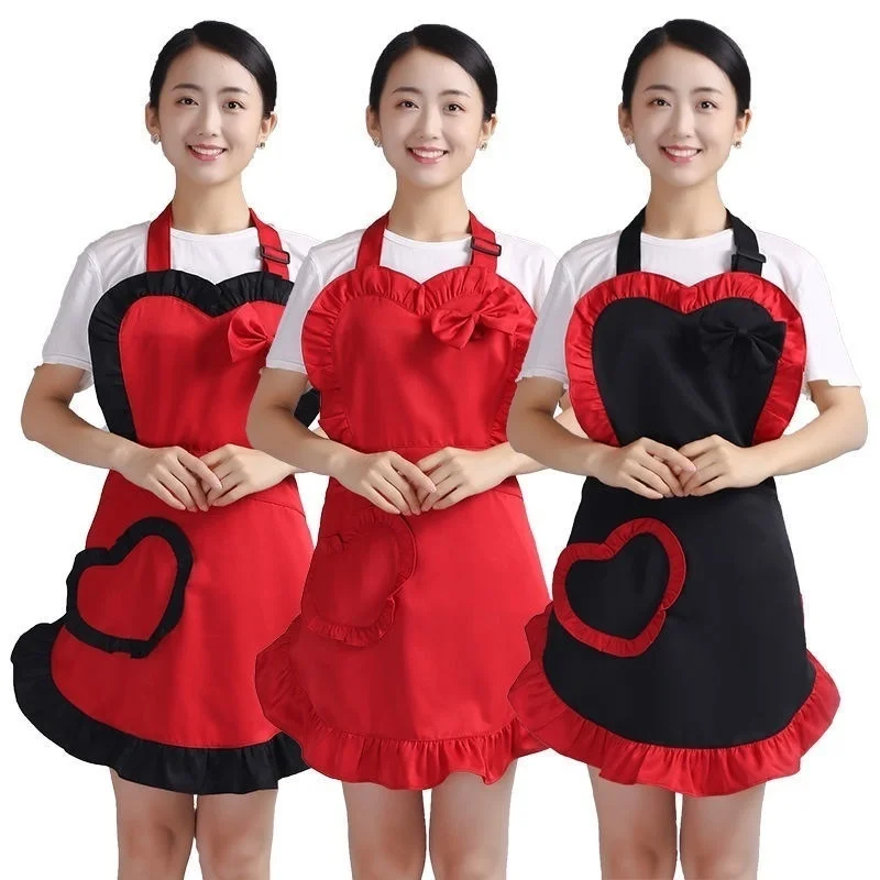 

Apron Girl Cute Japanese Maid Household Kitchen Waterproof Proposed New 2022 Online Red Same Style