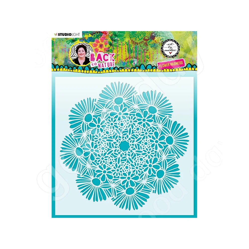 

Arrival 2022 New hot sale Flower Madness Stencil Scrapbook Diary Decoration Embossing Template Diy Greeting Card Handmade