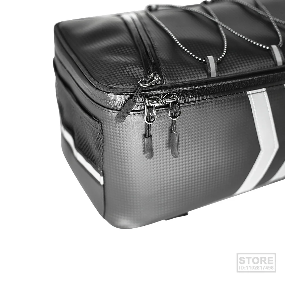 Motorcycle Tail Bag Multifunction Rear Seat 9L Large Capacity Rider Backpack Waterproof Carrier