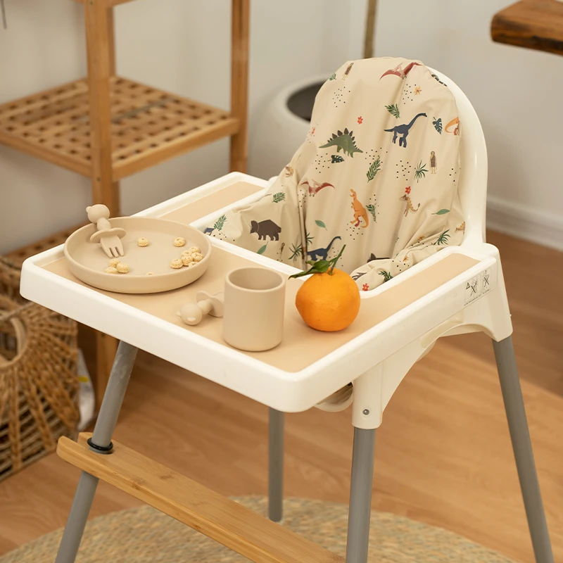 Baby High Chair Cushion Cover Built-in Inflatable Cushion Easy to Clean Highchair Accessories for Baby Sitting More Comfortable - 3