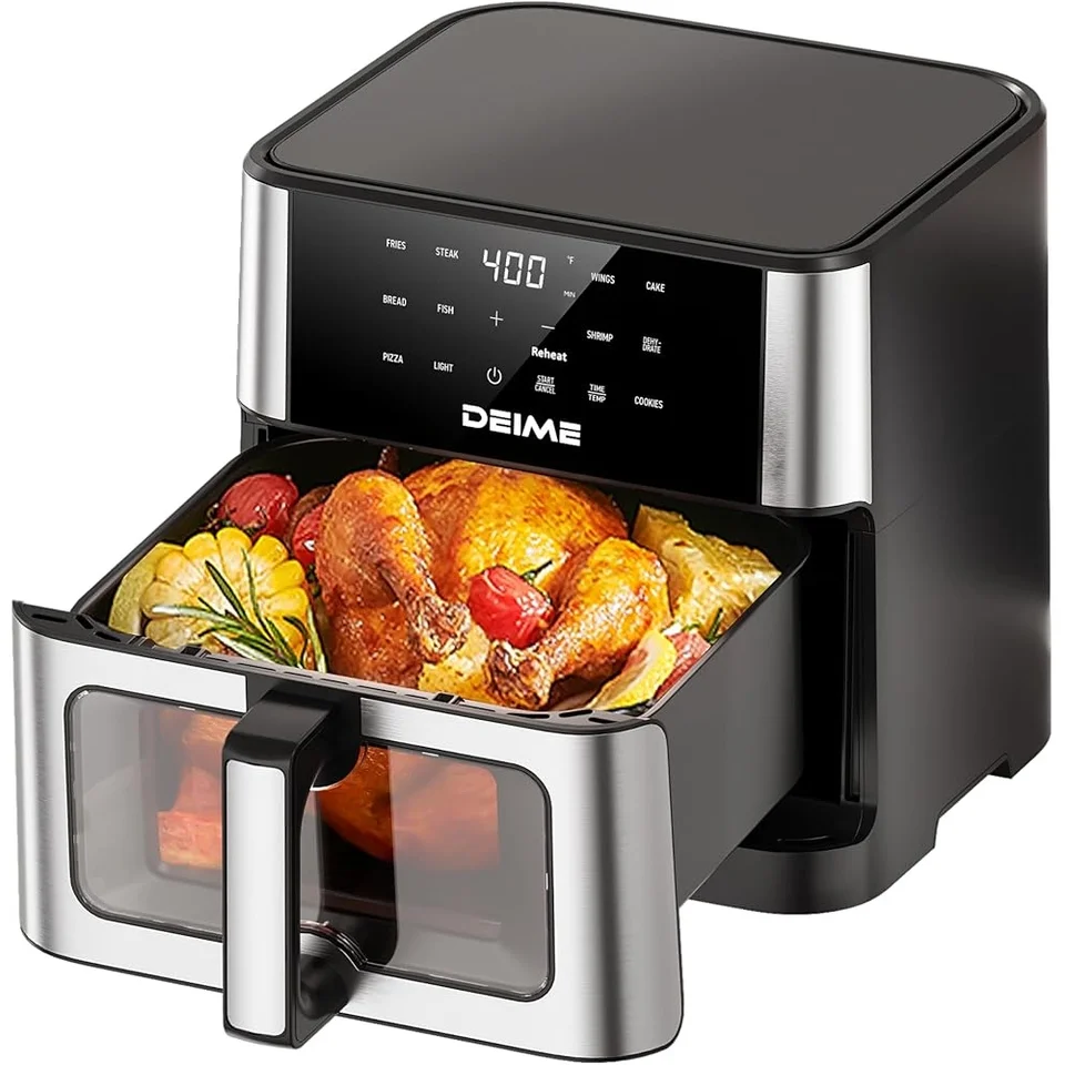 Large 10.2QT Touch Screen Air Fryer 1700W