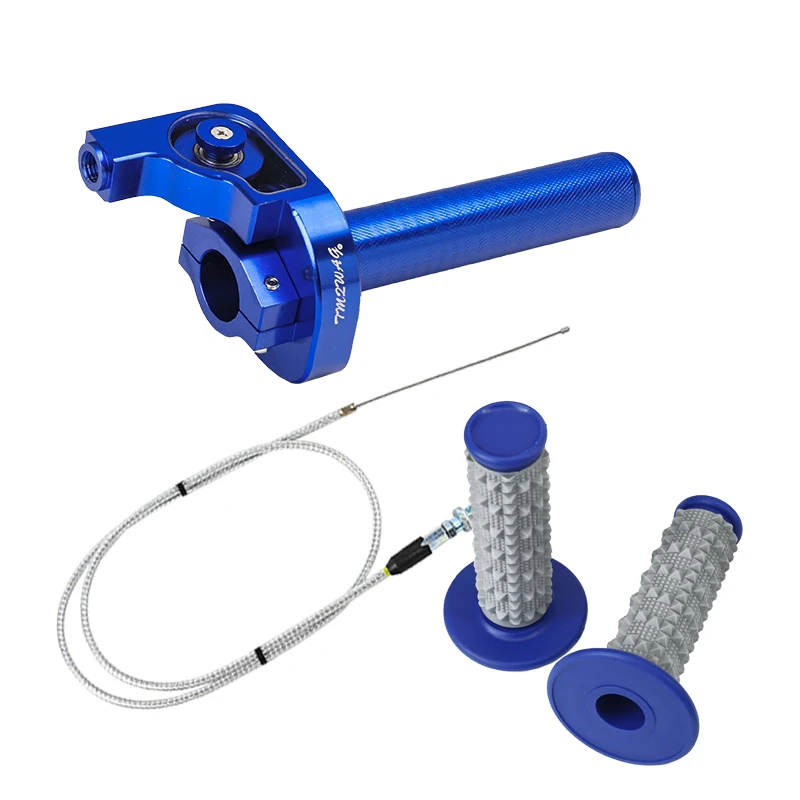 7/8'' Motorcycle Handlebar Handle Grips Throttle Grip Quick Twister