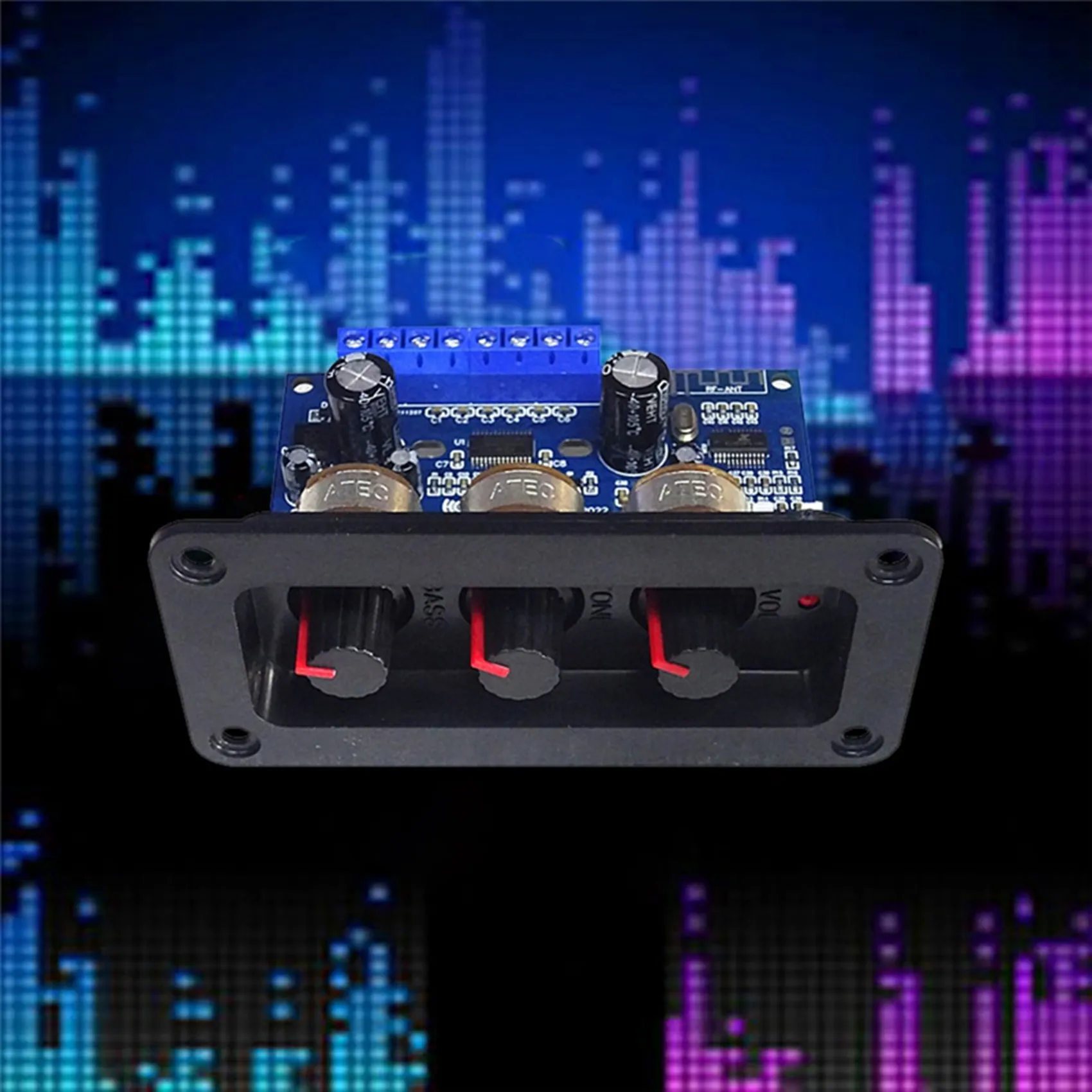 2.1 채널 디지털 앰프 보드, AUX 케이블, 리모컨 2x25W, 50W 서브우퍼 클래스 D 앰프 보드 DC12-20V, BT5.0