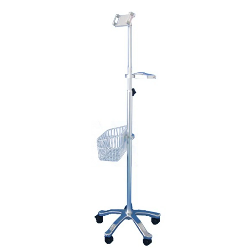 

Cheap Hospital Trolley Manule Aluminum Alloy Lifter Post,height Range：100cm-150cm Medical Monitor Pad Trolly with Handle