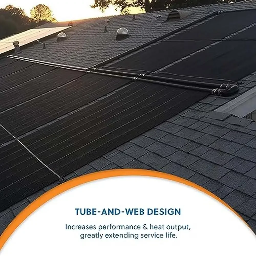 SwimEasy Lite Universal Solar Pool Heater Panel Replacement 15-20 Year Life USA Made DIY Installation 1 Panel 1.5" Header