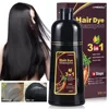 3 In 1 Instant Coloring Shampoo Natural Black Color for Men Women Hair Dye Herbal Brown Purple Hair Dye Hair Dye Shampoo 1