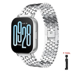 Premium Alloy Metal Strap Wristband Bracelet - 22mm Replacement Band for Redmi 3 Active (Silver)