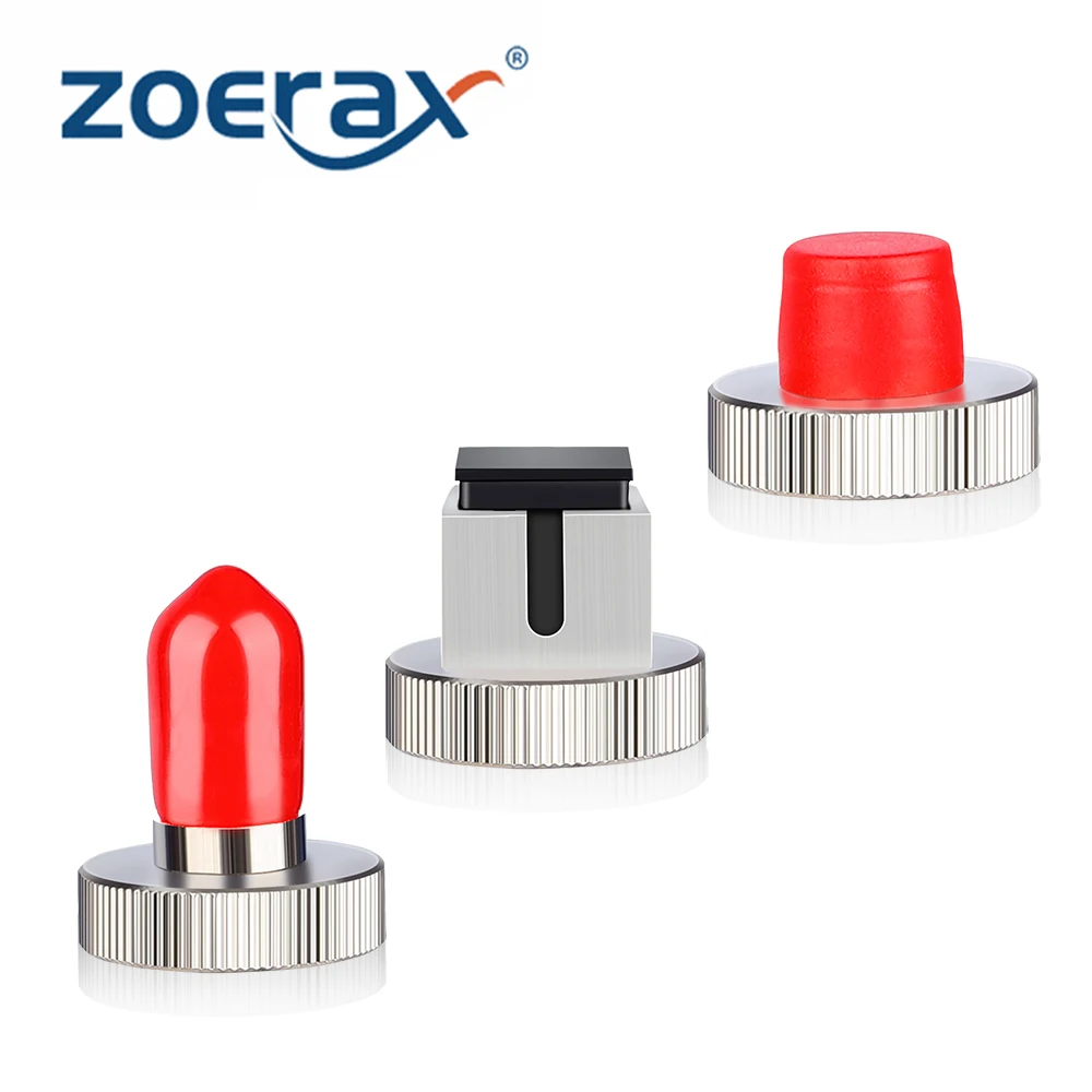 ZoeRax FC LC ST Optical power meter FC Adapter for Red Pen Metal Cap Fiber Optic Connector Kit Optical Power Meter Conversion fiber optic adapter