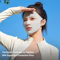 Summer Breathable Sun Mask Women Thin Ice Silk Face Nose Vent Earloop Running Cycling Sports UV Protection Face Cover 2
