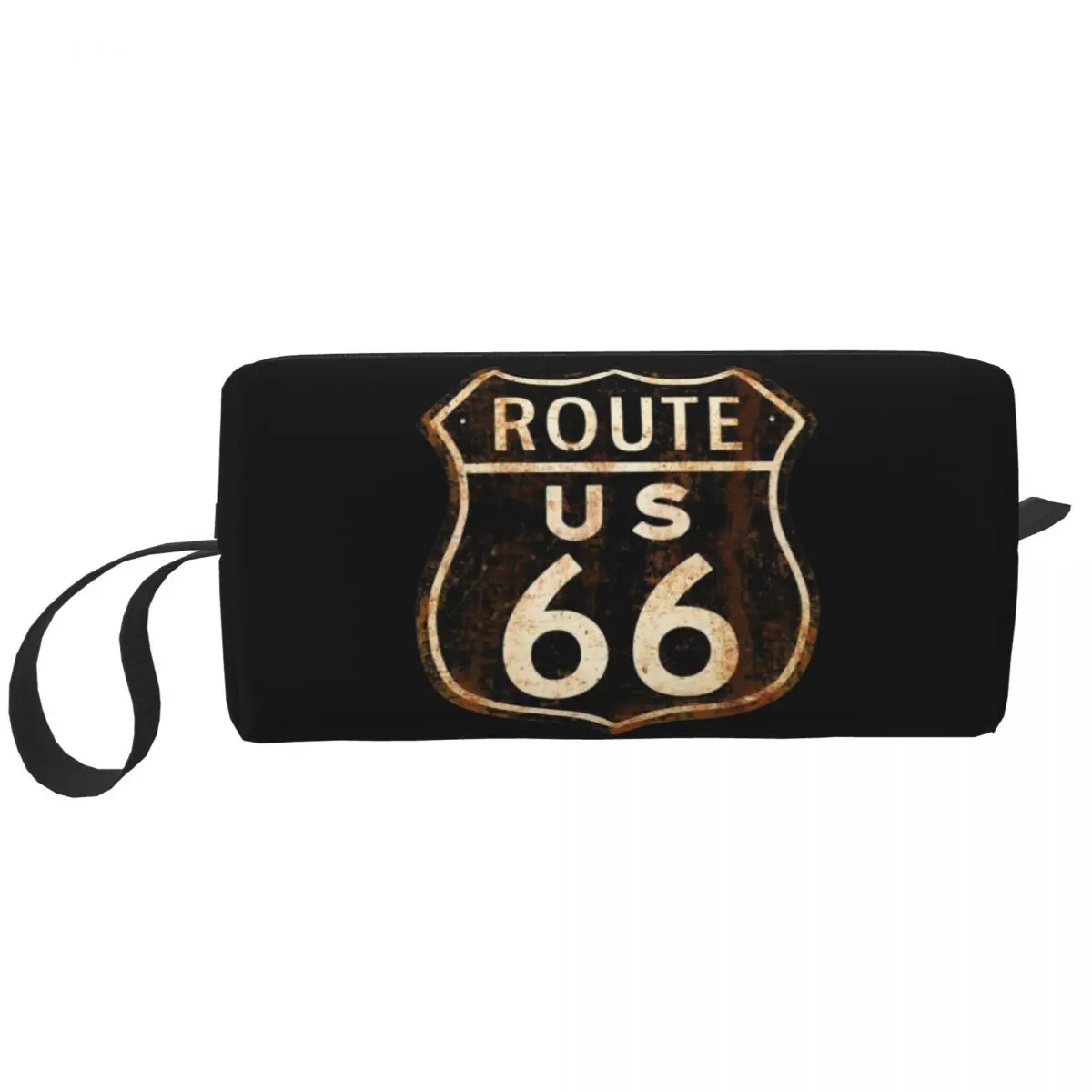 

US Route 66 косметичка для женщин, милая вместительная косметичка с надписью Калифорнии