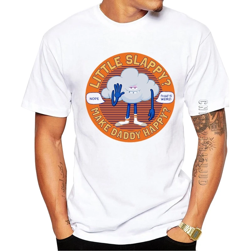 T-Shirt Da Uomo In Cotone 100% Moda Troll O Collo Casual Top Cloud Guy High Five T-Shirt Grafica Estiva Stampata T-Shirt Divertenti