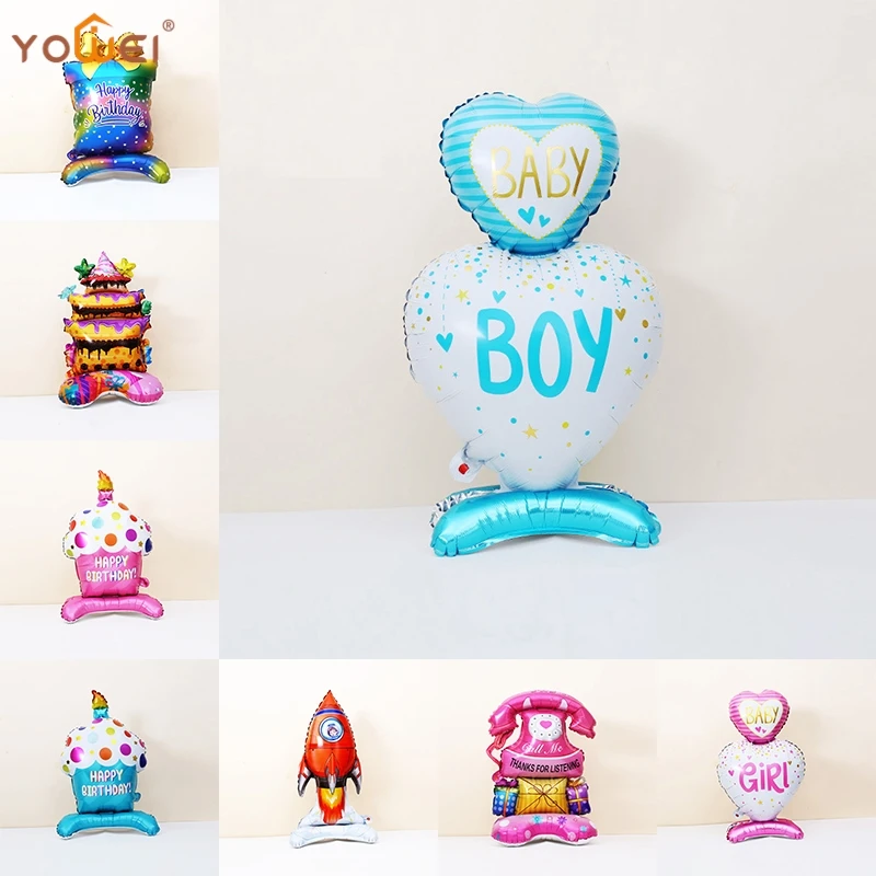 1Pc Palloncini Di Buon Compleanno Decorazione Per Feste Di Compleanno Telefono Rocket Cioccolato Palloncini Con Pellicola In Alluminio Decorazioni Per