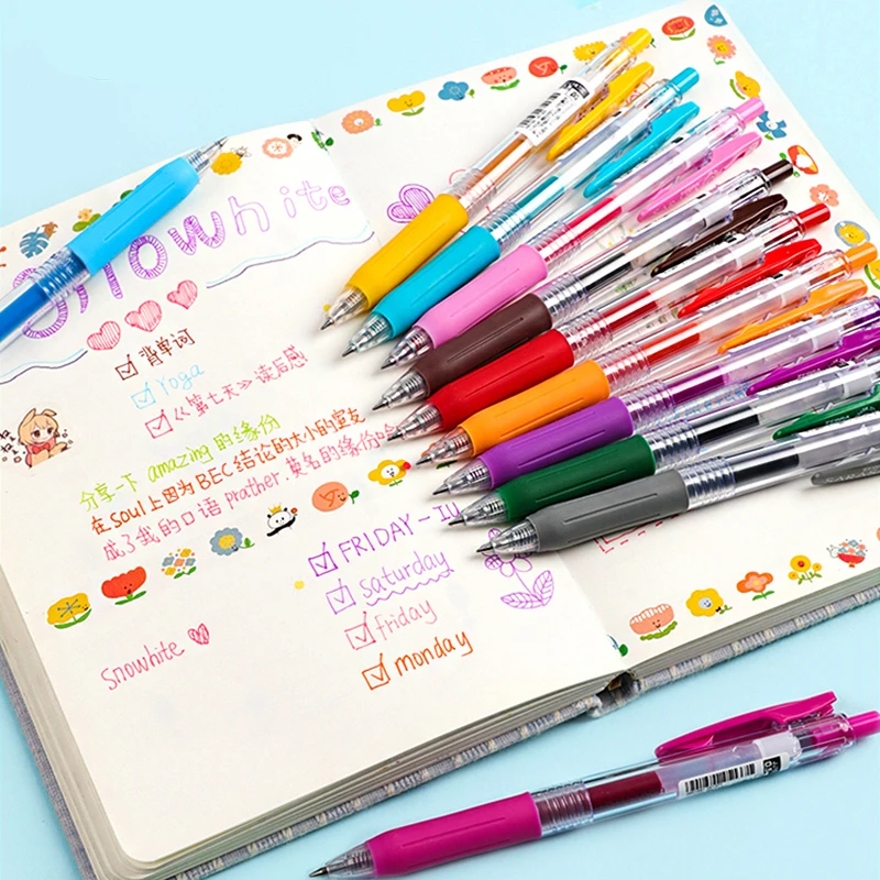 Japan ZEBRA SARASA Gel Pen JJ15 Color Press Rollerball Pen 0.5mm