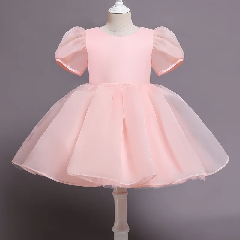 

Girl Dress Kids Baby Party Evening Gown 2023 Organza Spring Autumn Cotton Flower Girl Dress Plus Size Children Clothing