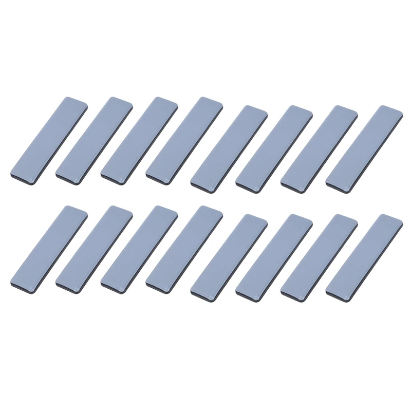 

16Pc Furniture Glides Rectangle Furniture Sliders 25Mm X 100Mm Self Adhesive Furniture Moving Sliders