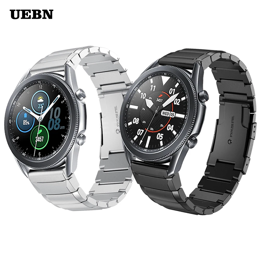 

Metal Stainless Steel Band For Samsung Galaxy Watch 3 41mm 45mm Strap Gear S3 WristBand Bracelet Accessories Watch bands
