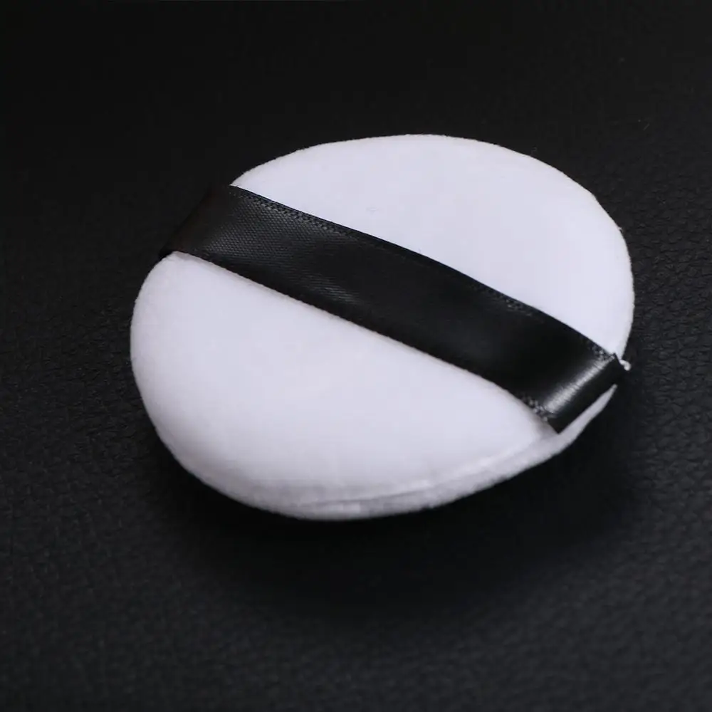 Portable Round With Puff Powdery Cake Box Sieve Plastic Cosmetic Container Travel Makeup Jar Loose Powder Pot Empty Powder Case