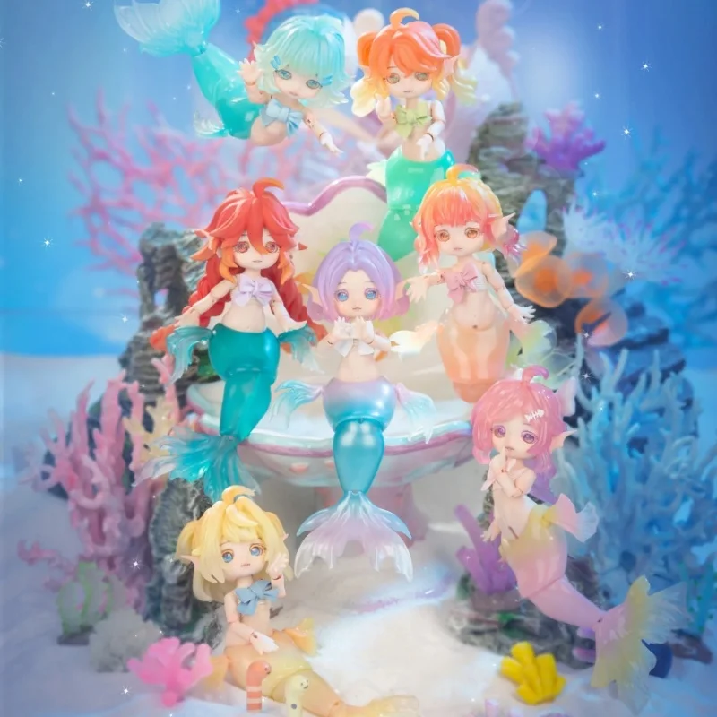 

1/12 Movable Bjd Blind Box Mermaid Chu Chu Series Anime Figures Mysterious Children Toy Gift Surprise Guess Bag Garage Kit Mode