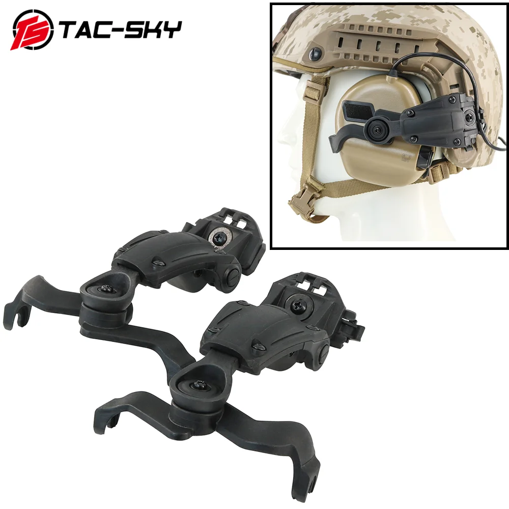 

TS TAC-SKY Tactical Helmet Accessories ARC Rail Adapter Compatible with EARMOR M31-MOD3 / M31H-MOD3 Civilian Headset