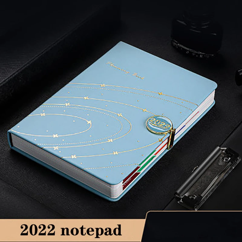 2022 Notebook Time Management Work Plan Self-Discipline Punch Diary QAuality Fine Hot Stamping Process Universe |