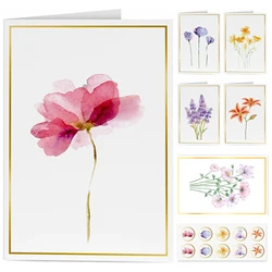 Elegant Gold Foil Greeting Card Set with Envelopes - Versatile (6PCS)