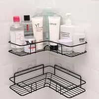 Bathroom Shelf Shower Wall Mount Shampoo Storage Holder With Suction Cup No Drilling Kitchen Storage Bathroom Accessories 1