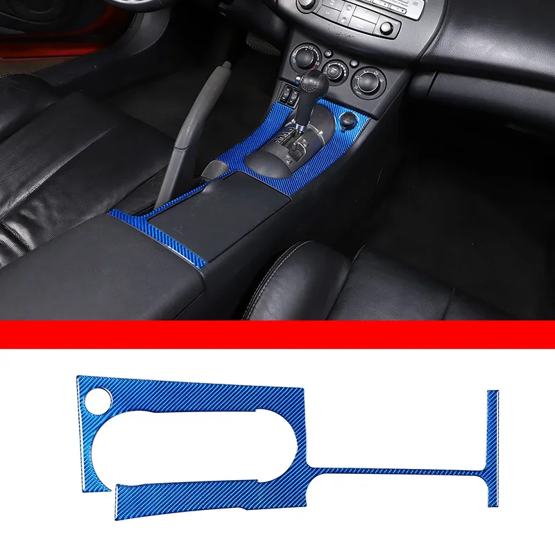 

For 2006-11 Mitsubishi Eclipse soft carbon fiber car center control gear shift panel sticker car interior protection accessories