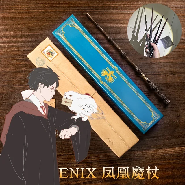 Original Harry Potter Wand Phoenix English Gift Box Cosplay Harry Potter Store Show Magic Wand Children S Decorative Toy Gift