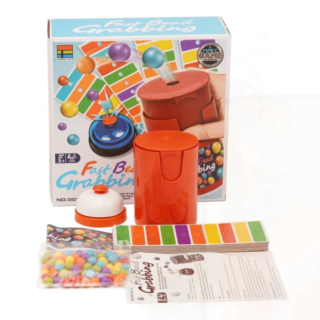 Color Line Bingo Fast Bead Grabbing Game for Two Players with Exciting Bells Funny Strategy Games Perfect for Kids and Adults 2