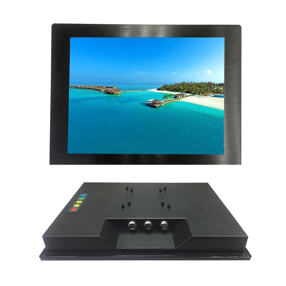A personalização IP65 completo waterproof 15 polegadas IP65 resistive touch sreen monitor