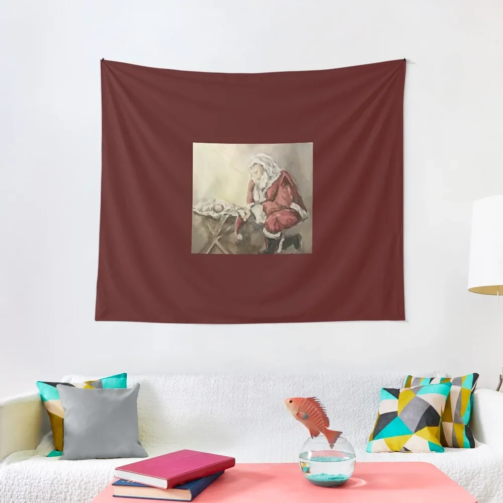 

Praying Santa Tapestry Wall Hanging Decor Decoration For Rooms Tapestry