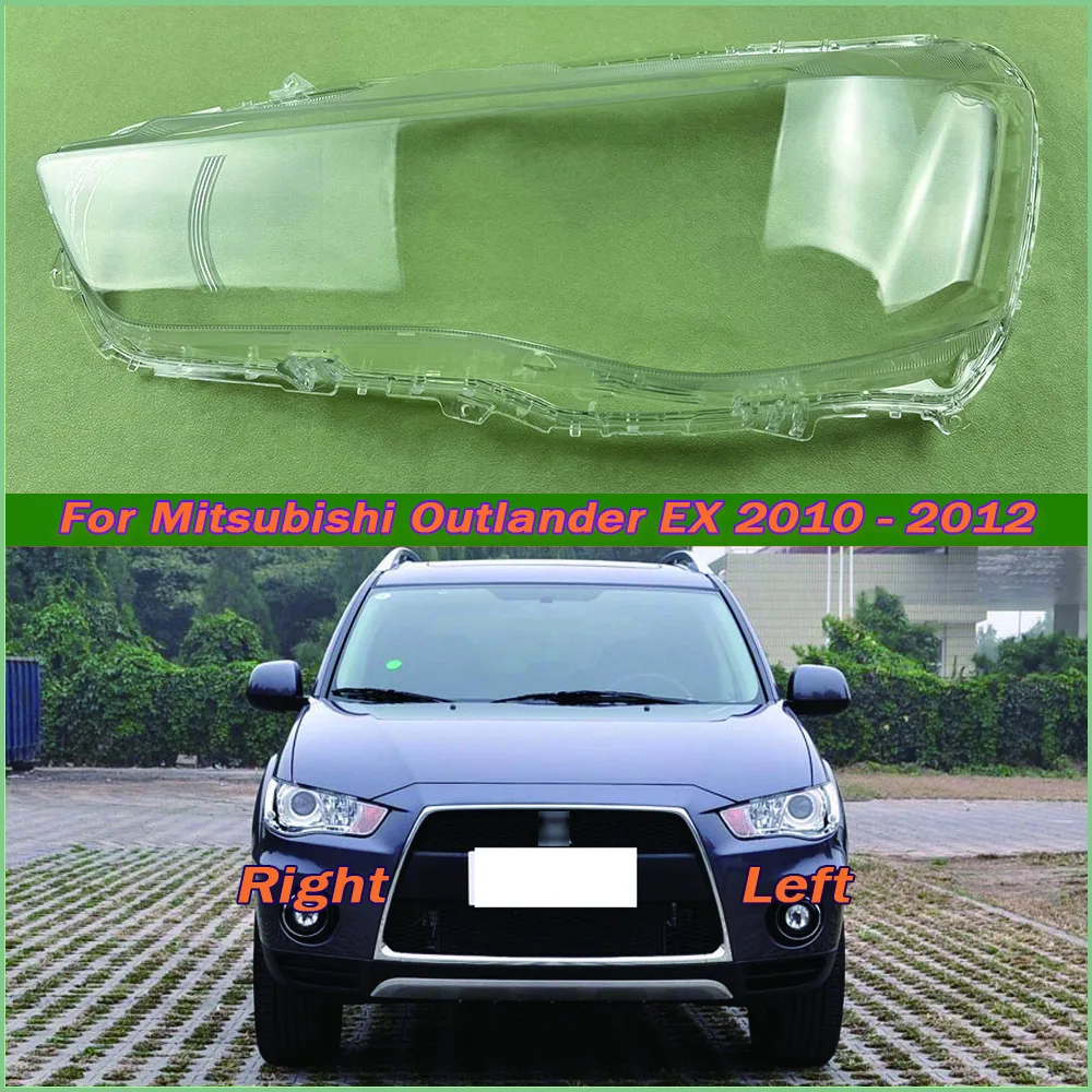 

For Mitsubishi Outlander EX 2010-2012 Headlight Cover Shade Headlamp Shell Transparent Lampshade Lens Auto Replacement Parts