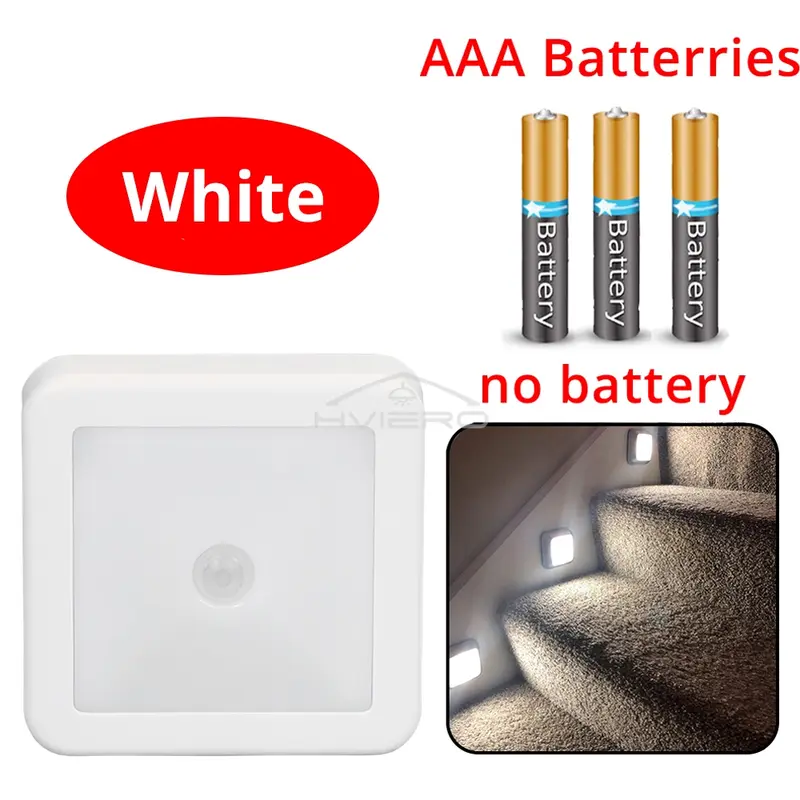 LED Night Light Smart Motion Sensor Battery USB Charging Operated Bedside Lamp Living Room Hallway Pathway Toilet Home Lighting - Image 9